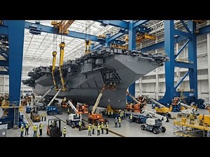 Inside the Naval Shipyard: How America Builds Its $13B Nuclear Supercarriers (Full Process)