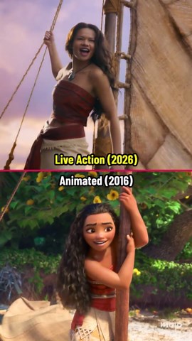 VV Film Moana Teaser Live Action vs Animated