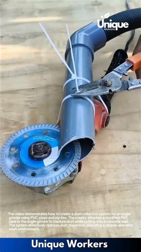 DIY Dust Collection System for Angle Grinder: PVC Pipe Hack