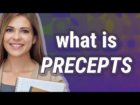 Precepts | meaning of Precepts