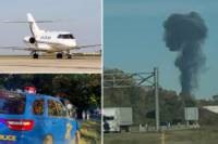 Three killed in fiery crash after plane drops 12,000 feet in under a minute