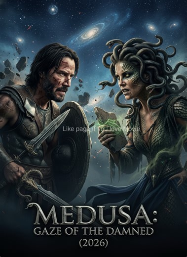 🐍 MEDUSA: GAZE OF THE DAMNED (2026) ⭐ Starring: Keanu Reeves · Charlize Theron · Anya Taylor-Joy 💬 “Some monsters you can kill. Others you can only die staring at.” In Medusa: Gaze of the Damned, Keanu Reeves stars as Elias Ward, a battle-worn hunter for a secret order that has spent centuries erasing all proof that gods and monsters once walked the Earth. 🗿 When entire villages in modern Greece are mysteriously turned to stone overnight, Elias follows a trail of shattered statues and silent 