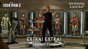 In honor of the 10th anniversary of Marvel Studios' #IronMan3, take a look at how Robert Downey Jr. prepared to suit up. See even more behind the scenes moments on Digital & Blu-ray. | Disney Movies