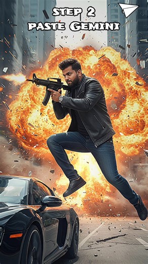 🔥 Unbelievable Gemini AI Action Edit! Viral Photo Trick 2025 #shorts