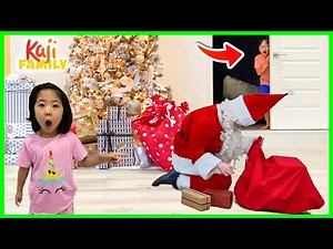 Ryan caught Santa Claus On Christmas in our house! - Videos For Kids