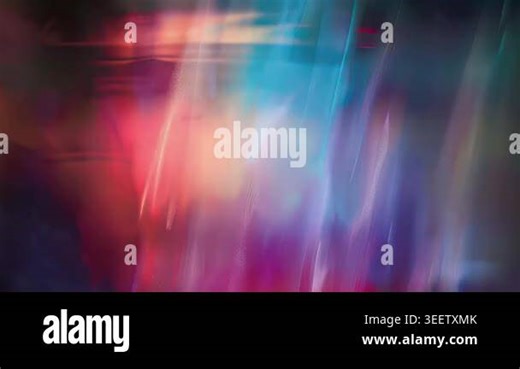 Abstract glitch blur background with red, blue and cyan neon glow, horizontal lines, soft distortion and futuristic digital light texture Stock Video Footage - Alamy