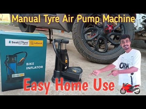 Manual Tyre Air Pump for Bike & Scooter | Easy Home Use