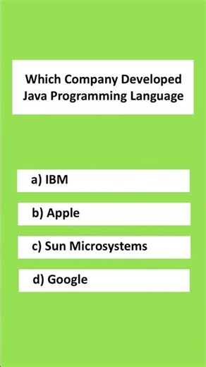 Java Programming Quiz - Can you answer the question in 8 seconds