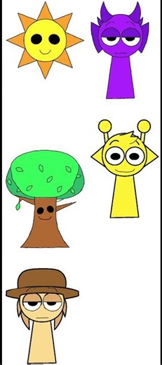 Sprunki pyramixed drawings :)