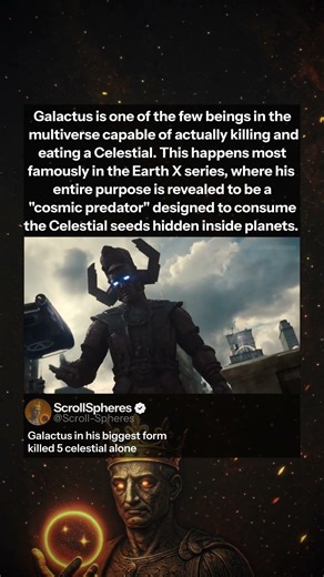 Galactus is the most dangerous cosmic predator in Marvel