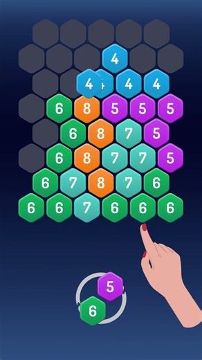 Merge Hexa - Number Puzzle Game