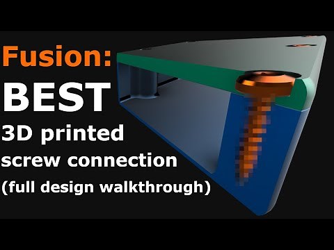 My favorite screw for 3d printed parts, full design in Fusion