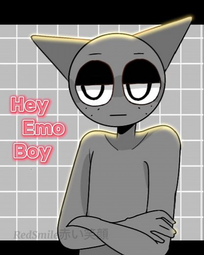 Hey Emo Boy🩶🤍//[Wenda x Gray]:❤️#sprunki #alightmotion #animation #edit #memes