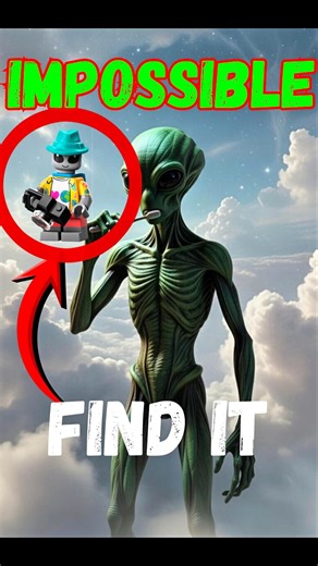 SPOT THE ALIEN🤔!? HARD!#lego #legostarwars #roblox #funny #canyouspotit #shorts #fyp #alien