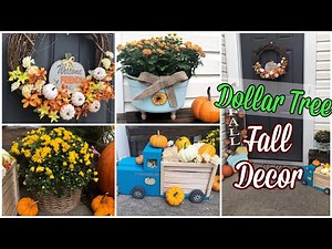 DOLLAR TREE Fall Decor |DIY Porch Decor