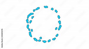 Hand drawn frame by frame animation of cartoon explosion. Retro style comic burs