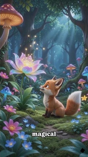 The Little Fox Found a Magic Star ⭐🦊 | Mini Magic Stories #Shorts