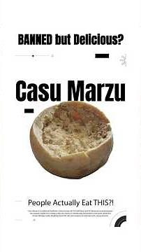 World’s Most Dangerous Cheese? The Shocking Truth About Casu Marzu! #shorts #food