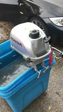 Honda bf 2.3 outboard engine start up