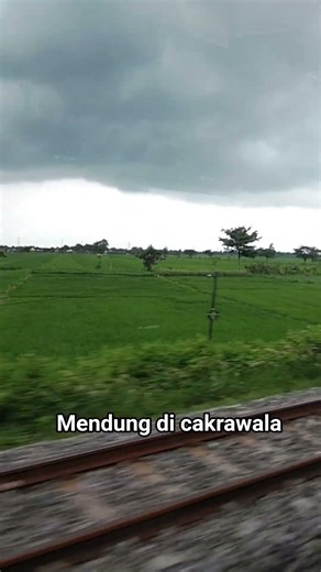 View mendung dari kereta api #shorts #nature #views