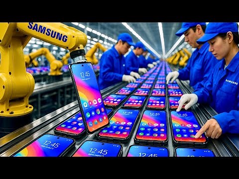 How SAMSUNG PHONES are MADE 📱 | INSIDE the SAMSUNG MEGAFACTORY 🏭
