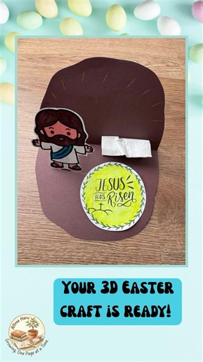 The PERFECT Easter Craft for Sunday School! 🕊️ Empty Tomb 3D Pop-up #easter