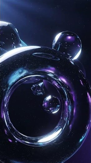 Seamless Infinite 3D Loop in 4K 🔁 Futuristic Ambient Motion | #4kvideos #screensaver4k #shorts