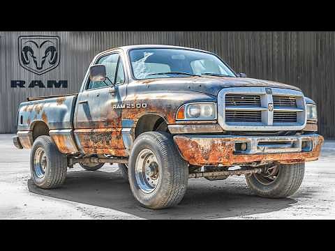 Most Destroyed Dodge Ram Truck Full Restoration​