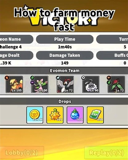 How to farm money on evomon .