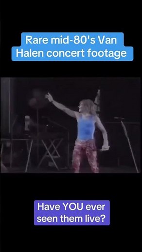 Rare concert footage of Van Halen in the mid-1980's #vanhalen #davidleeroth #eddievanhalen