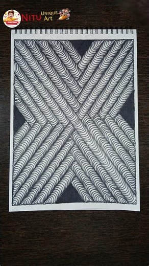 Day 416 - Doodle Art Tutorial Drawing Easy #doodle #zentangle #easy #art #trend #viral #shortvideo