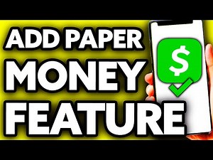 How To Add The Paper Money Feature on Cash App (Very EASY!)