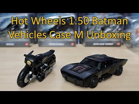 Hot Wheels 1:50 The Batman Vehicles from Case 956M Unboxing