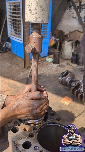 Engine Cylinder Sleeve Honing/Perfect Smooth Finish Like a Pro #engine #skills #shorts #how #fyp #yt