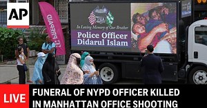 LIVE: Funeral of NYPD officer Didarul Islam killed in Manhattan office shooting