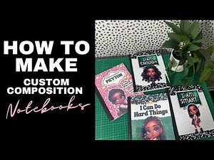 DIY Back to School Notebook Covers | How to Use Sticker Paper for Custom Composition Books