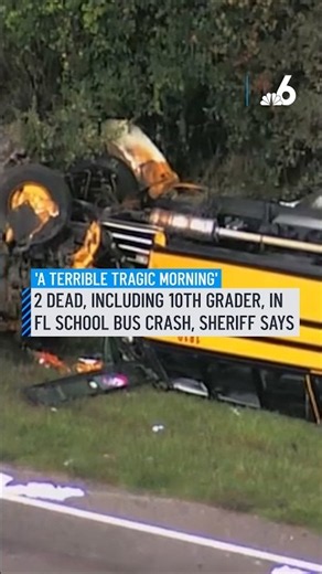 2 dead, including 10th grader, in Florida school bus crash, sheriff says