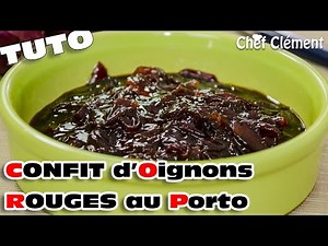 Recette INRATABLE : CONFIT d'Oignons Rouges au PORTO - Chef Clément