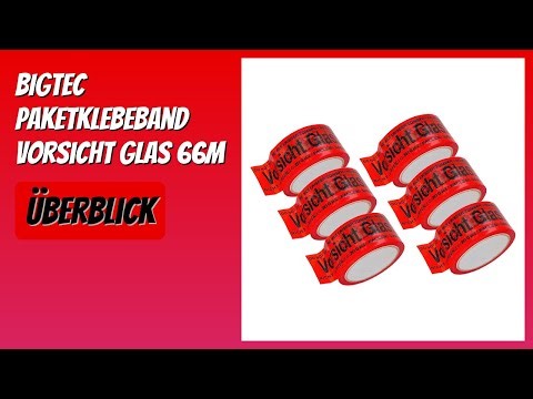 BEWERTUNG (2025): BIGtec Paketklebeband Vorsicht Glas 66m. Infos
