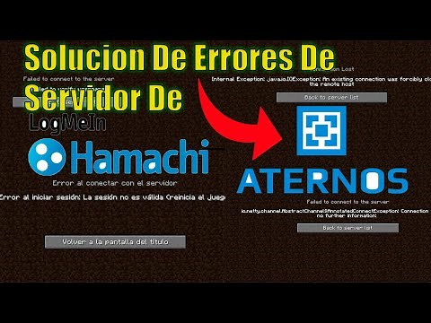 Solución De Error De Servidor En Hamachi Y En Aternos (Minecraft vanilla)