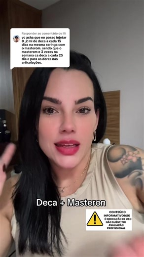 Respondendo a @lili #deca #masteron #hormoniosfemininos