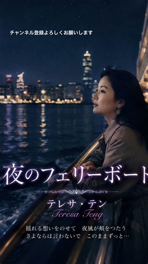 テレサ・テン夜のフェリーボート夜風に揺れる想い…🌙🚢今も色褪せない、心に響く名曲🎶#テレサテン #夜のフェリーボート #昭和歌謡 #懐メロ #名曲