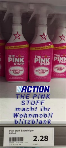 THE PINK STUFF. Sauberkeit im Wohnmobil. #musthaves #gadget #zubehör #sauberkeit #ferdinandaufreisen67 #notin #viralditiktok #caravan #motorhome #wohnmobil #womo #camping #deutschland #bavaria #fty #sicherheit