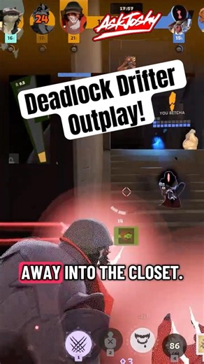 Deadlock Drifter Outplays Paradox 😱 Gameplay Pro Cast Build Guide How To Play #deadlock #fpsgames