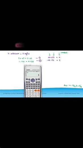 solve 2 unknown, 2 equations using calculator. Ch 3 (G12Math) 09250074090 online class #g12 #DrYar #math #sharpenyourmathskillsatourtrainingcenter #equations @Dr. Yar @Dr. Yar @Dr. Yar