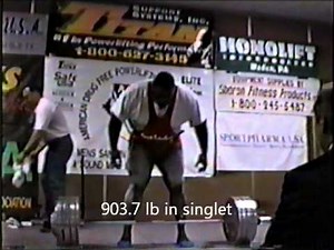 Mark Henry Wins 1995 USAPL (ADFPA) Nationals and Deadlifts 903 lb.wmv