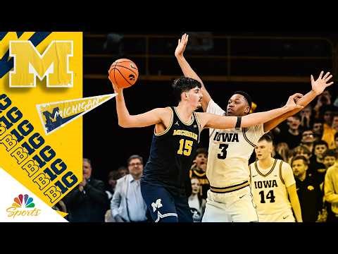 Michigan comes through in clutch to avoid upset to Iowa on the road | Big ten on NBC Sports