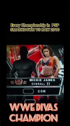 Every Championship in PSP SMACKDOWN VS RAW 2010
