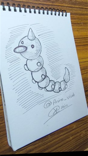Weedle #pokemon speed #drawingpokemon #shorts