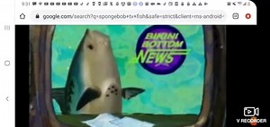 spongebob fish newscaster on covid.